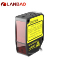 Lanbao Plastic Laser Displacement Photoelectric Sensor Laser Sensor With Ip67 24vdc 4...20ma 50mm
